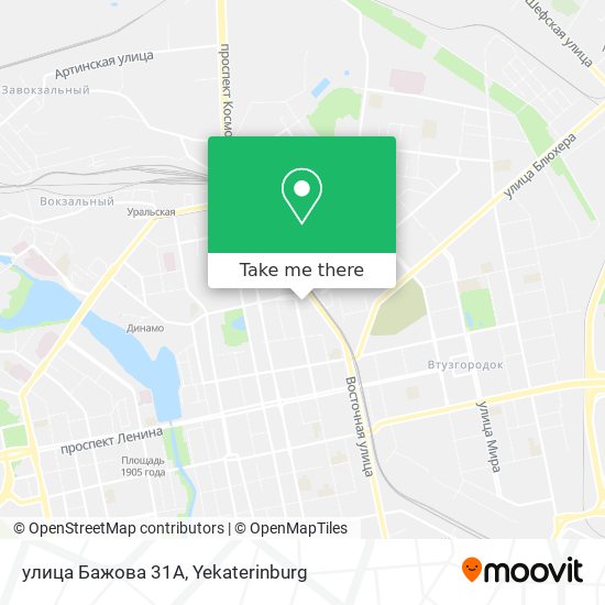 улица Бажова 31А map