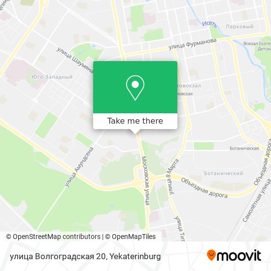 улица Волгоградская 20 map