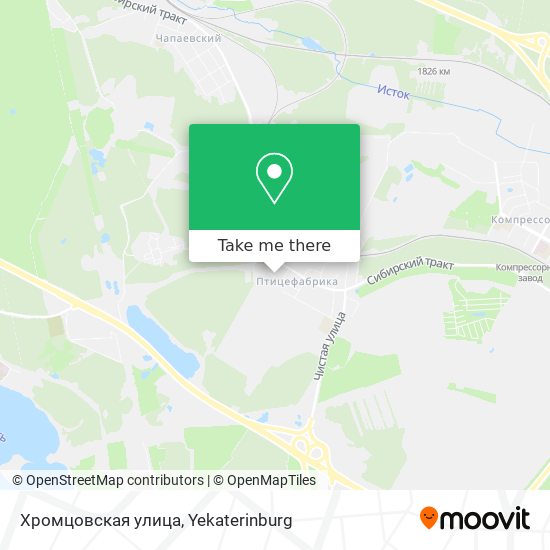 Хромцовская улица map