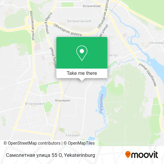 Самолетная улица 55 О map