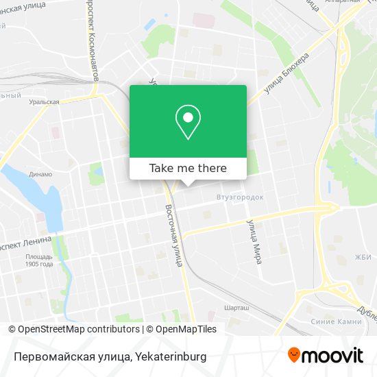 Первомайская улица map