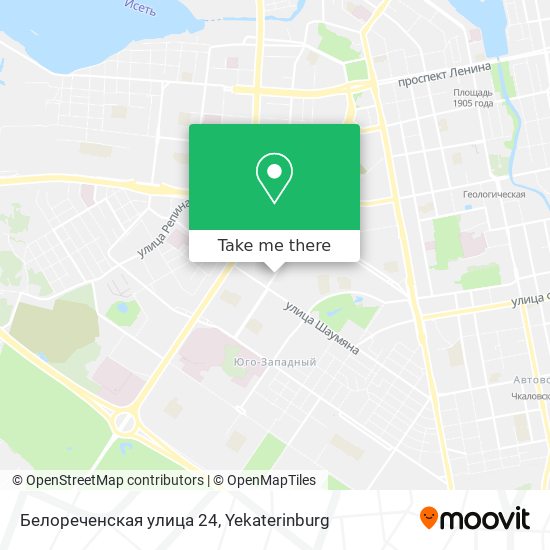 Белореченская улица 24 map