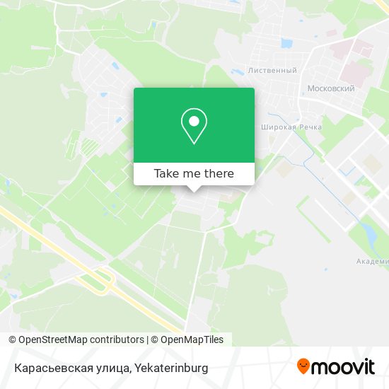 Карасьевская улица map