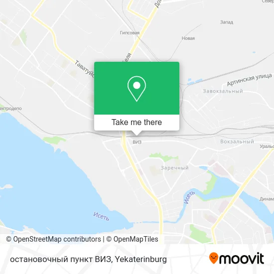 остановочный пункт ВИЗ map
