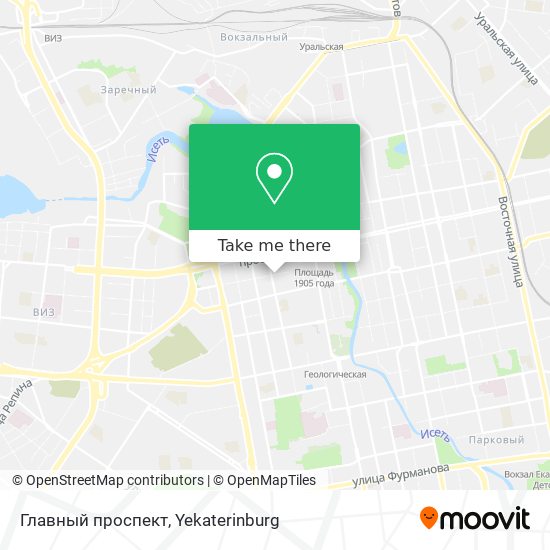 Главный проспект map