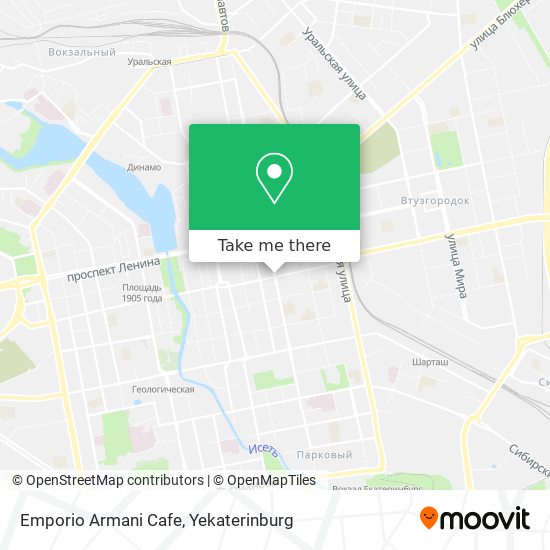 Emporio Armani Cafe map