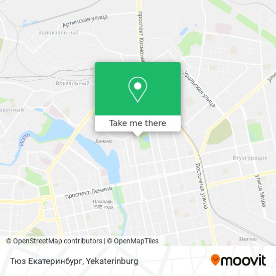 Тюз Екатеринбург map