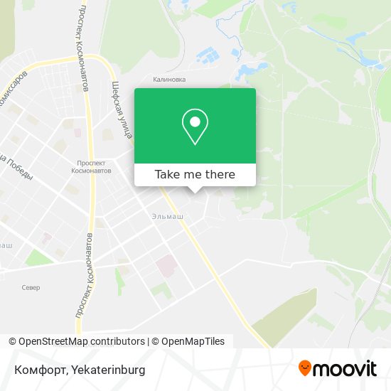 Комфорт map