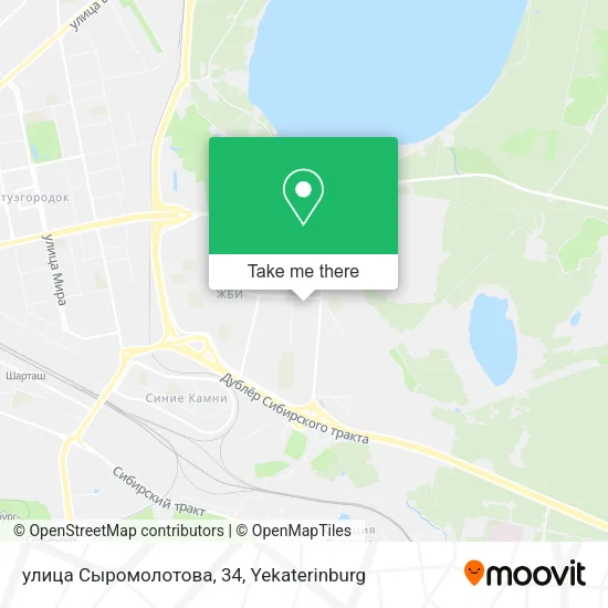 улица Сыромолотова, 34 map