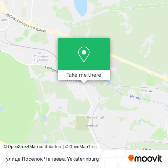 улица Поселок Чапаева map