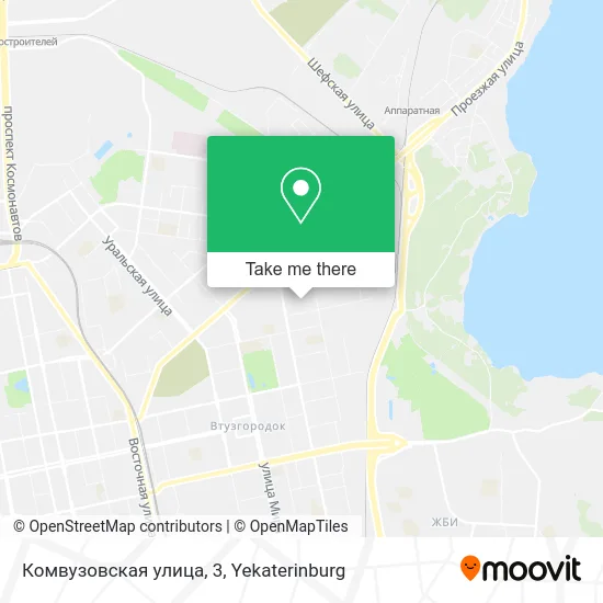 Комвузовская улица, 3 map