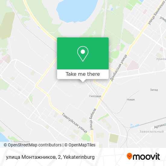 улица Монтажников, 2 map