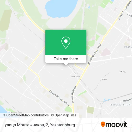 улица Монтажников, 2 map