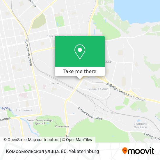 Комсомольская улица, 80 map