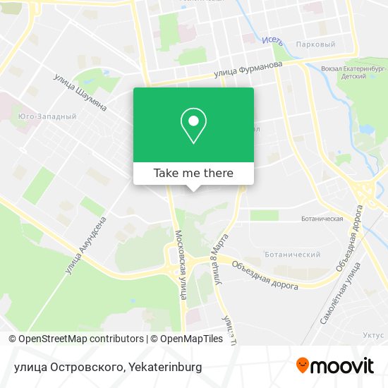 улица Островского map