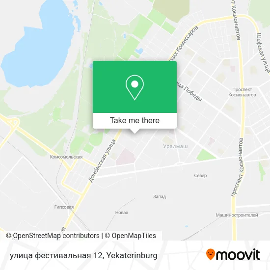 улица фестивальная 12 map