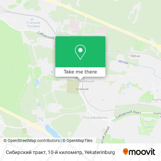 Сибирский тракт, 10-й километр map