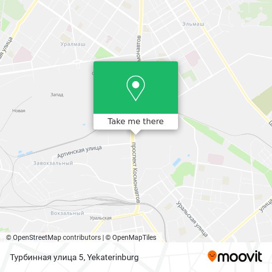 Турбинная улица 5 map