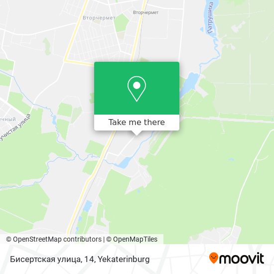 Бисертская улица, 14 map