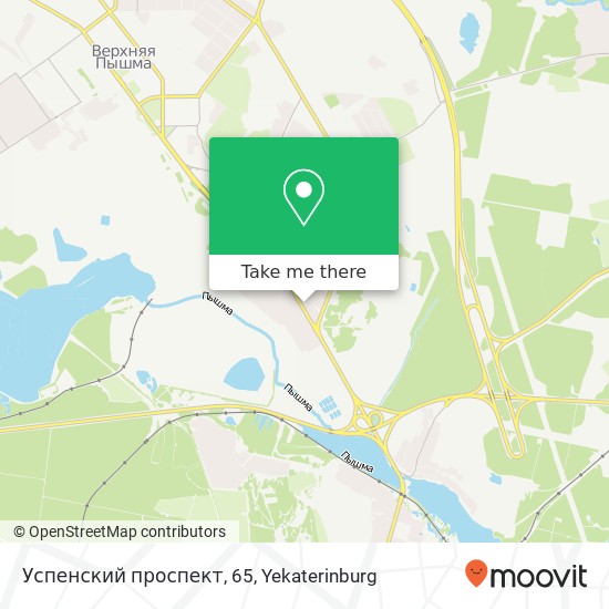 Успенский проспект, 65 map