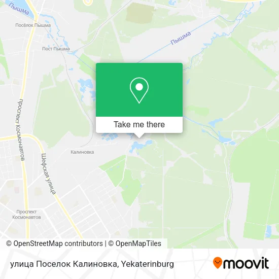 улица Поселок Калиновка map