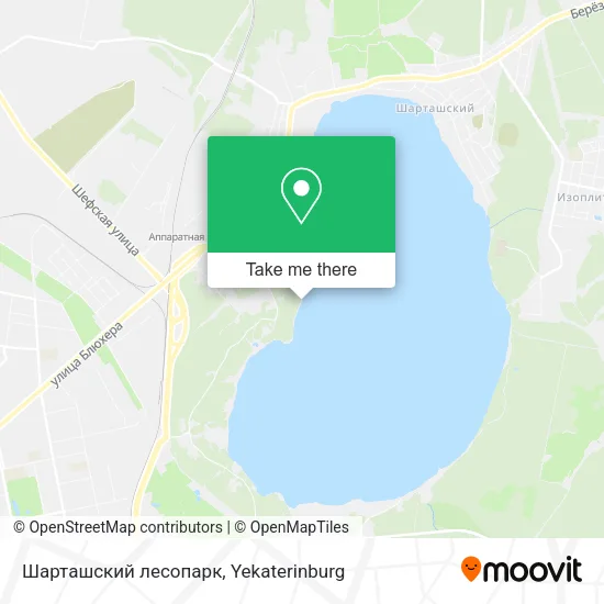 Шарташский лесопарк map