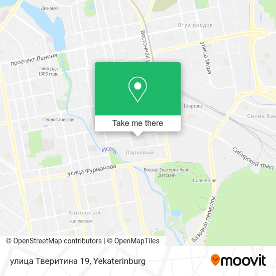 улица Тверитина 19 map