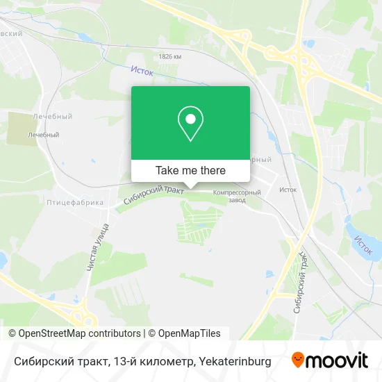 Сибирский тракт, 13-й километр map