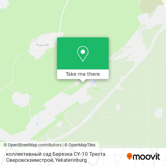 коллективный сад Березка СУ-10 Треста Сверовскхимстрой map