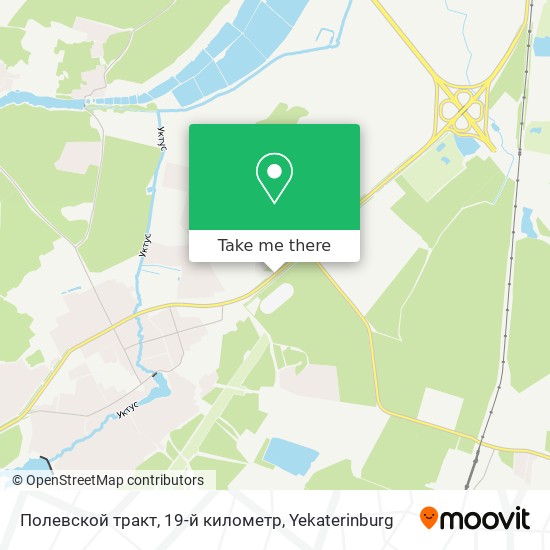 Полевской тракт, 19-й километр map