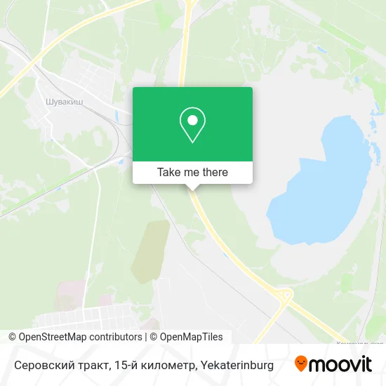 Серовский тракт, 15-й километр map