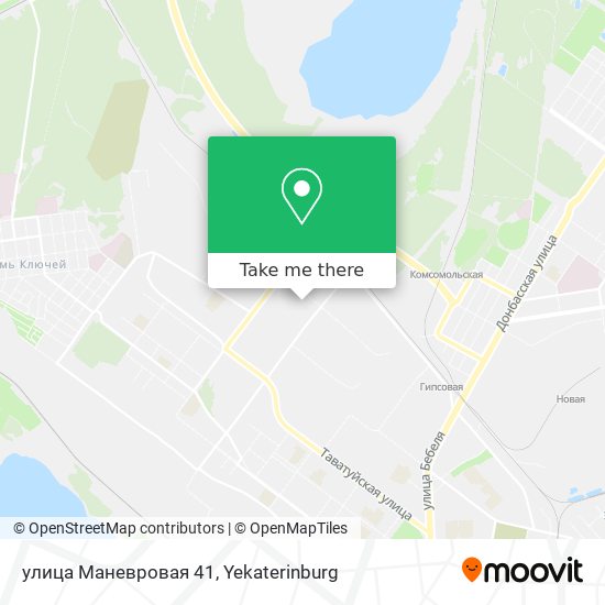 улица Маневровая 41 map