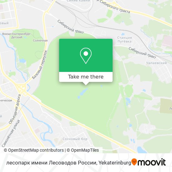 лесопарк имени Лесоводов России map