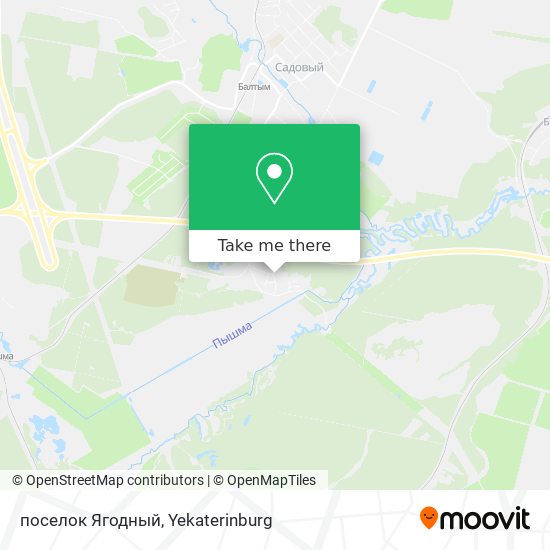 поселок Ягодный map