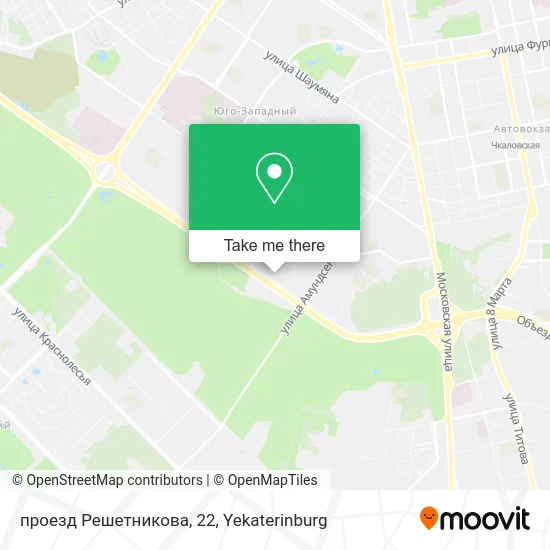 проезд Решетникова, 22 map