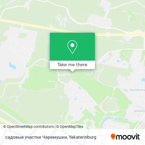 садовые участки Черемушки map