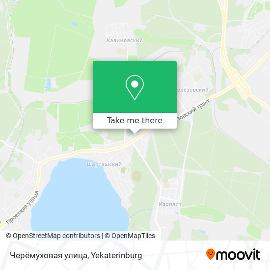 Черёмуховая улица map