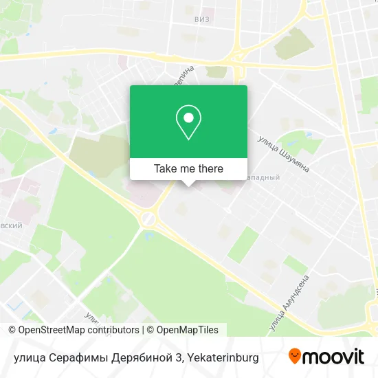 улица Серафимы Дерябиной 3 map