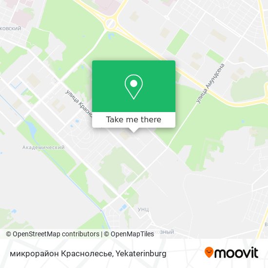 микрорайон Краснолесье map