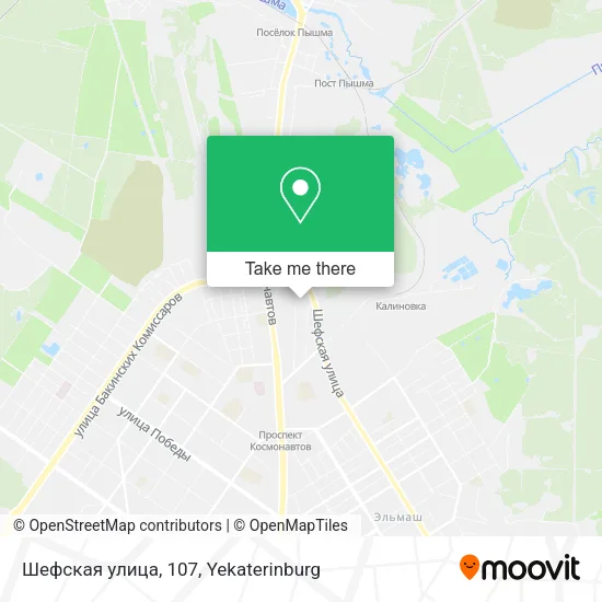 Шефская улица, 107 map