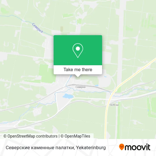 Северские каменные палатки map
