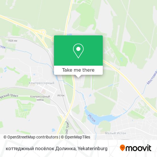 коттеджный посёлок Долинка map