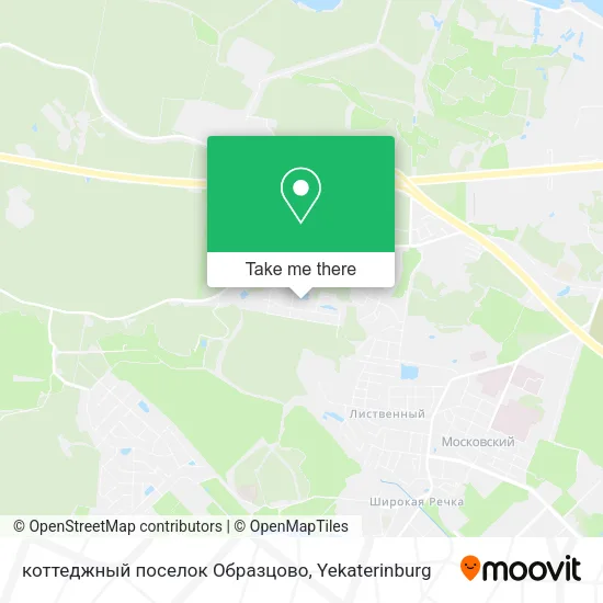 коттеджный поселок Образцово map