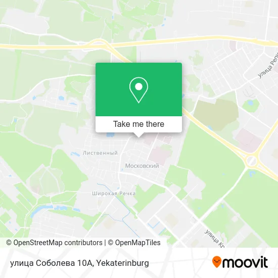 улица Соболева 10А map