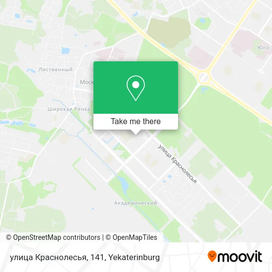 улица Краснолесья, 141 map