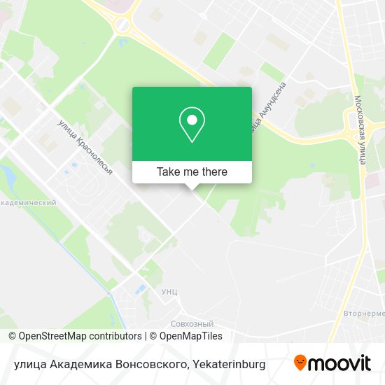 улица Академика Вонсовского map