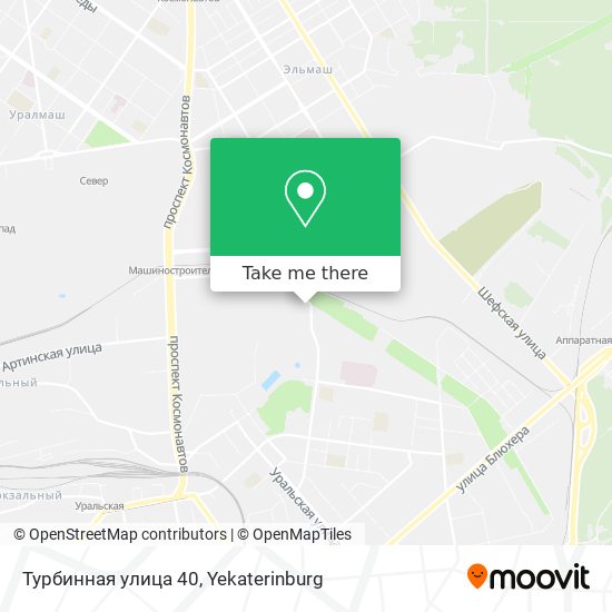 Турбинная улица 40 map