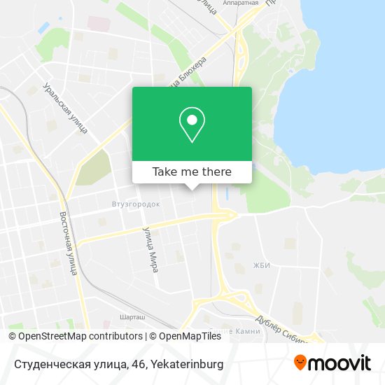 Студенческая улица, 46 map