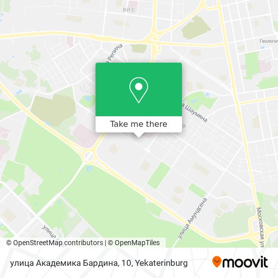 улица Академика Бардина, 10 map