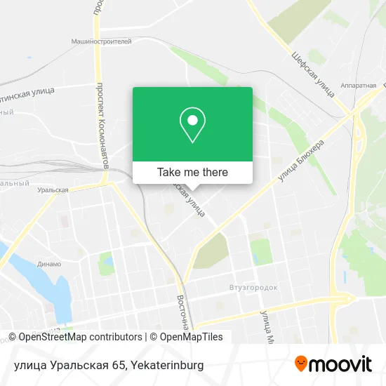 улица Уральская 65 map